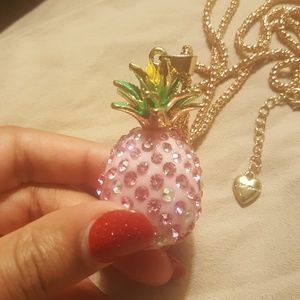 Betsey Johnson Pineapple Necklace